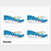 DMOC Blue Wave-Bumpersticker Rechthoekige Sticker (Vel)