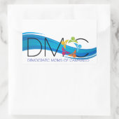 DMOC Blue Wave-Bumpersticker Rechthoekige Sticker (Tas)