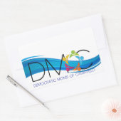 DMOC Blue Wave-Bumpersticker Rechthoekige Sticker (Envelop)