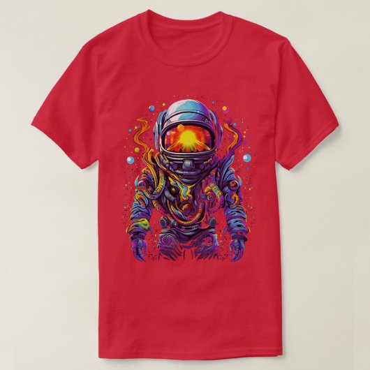 DMT Art Psychedelic Spaceman 2 T-shirt (Design voorkant)
