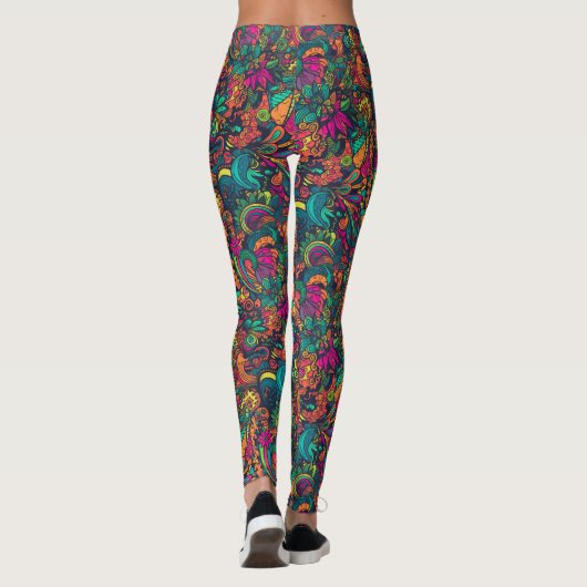 DMT Leggings psychédéliques [Doodle My Texture] (Dos)