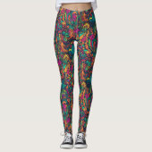 DMT Leggings psychédéliques [Doodle My Texture] (Devant)