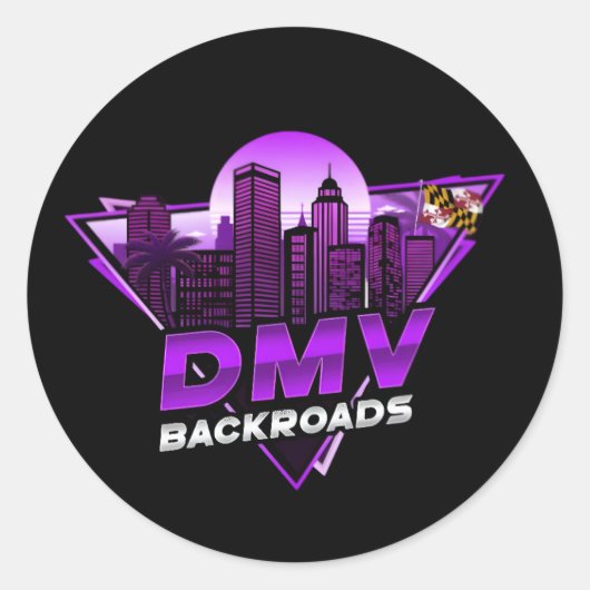 DMV Backroads Logo Sticker (Voorkant)