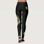 DMV Prost Zwarte Leggings met de Logo van de Kleur (Achterkant)
