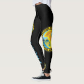 DMV Prost Zwarte Leggings met de Logo van de Kleur (Links)