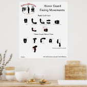 DMVA1 Honor Guard Facing Movement Poster (Keuken)
