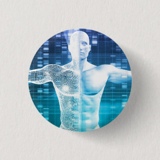 DNA-codering en genetische code als wetenschap Ronde Button 3,2 Cm