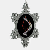 DNA: Darwins evolutie Tin Sneeuwvlok Ornament (Links)