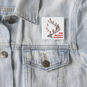 DNA Darwins evolutie Vierkante Button 5,1 Cm (In situ)