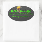 DNA Design bumper sticker (Tas)