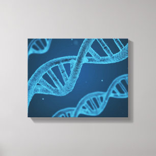 DNA Double Helix Canvas Afdruk