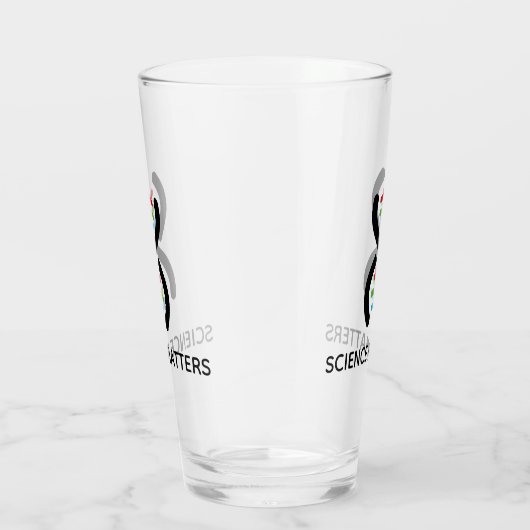DNA Double Helix Design Drink glas (Rechts)