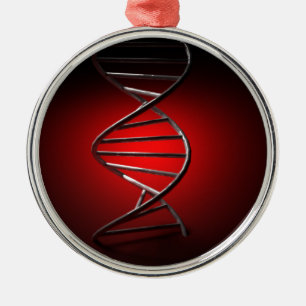 DNA Double Helix Metalen Ornament