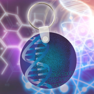 DNA Fingerprint Medical Science Sleutelhanger