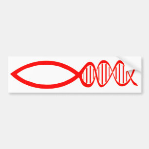 DNA Fish Bumpersticker
