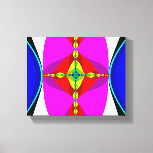 DNA - Fractal Art Canvas Afdruk