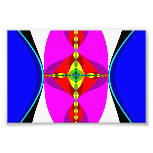 DNA - Fractal Art Foto Afdruk (Voorkant)