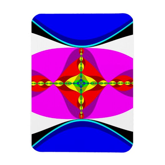 DNA - Fractal Art Magneet (Verticaal)