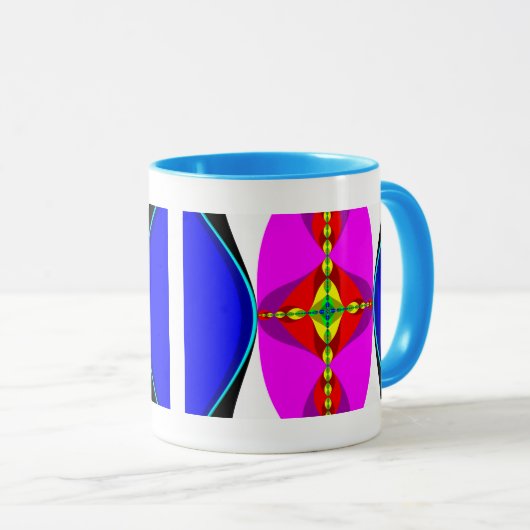 DNA - Fractal Art Mok (Voorkant rechts)