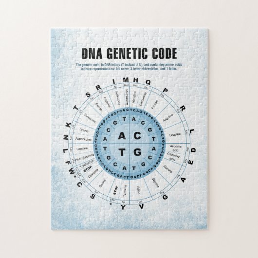 DNA-genetische code Legpuzzel (Verticaal)