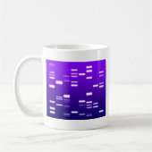 DNA-genetische code Paars Koffiemok (Links)