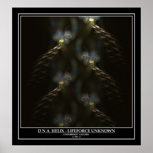 DNA HELIX - LIFEFORCE ONBEKEND POSTER (Voorkant)
