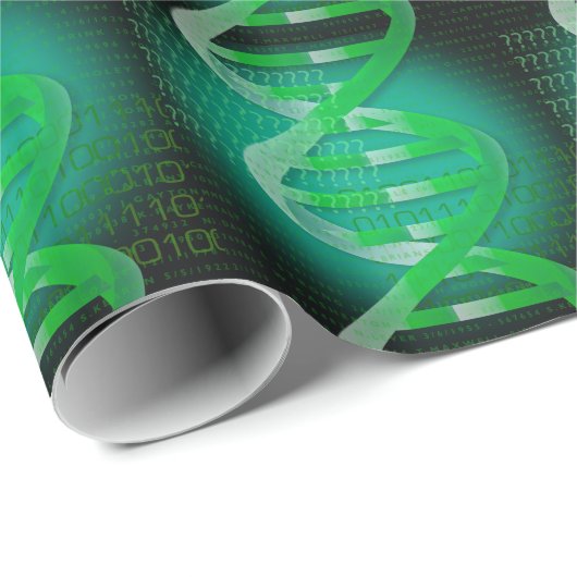 DNA ID Green Science Cadeaupapier (Rol Hoek)