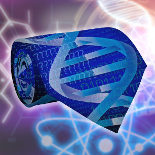 DNA ID Medical Science Blue Stropdas