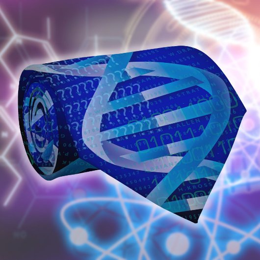 DNA ID Medical Science Blue Stropdas