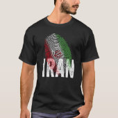 DNA Iranian Proud Iranian Cool Iran Flag T-shirt (Voorkant)