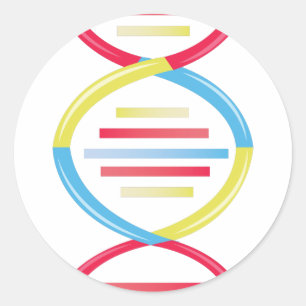 DNA-keten Ronde Sticker