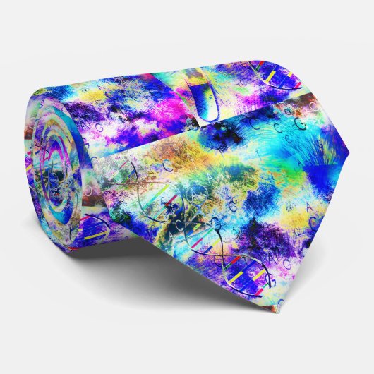 DNA-kunstcode Stropdas (Opgerold)