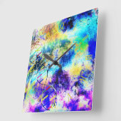 DNA-kunstcode Vierkante Klok (Hoek)