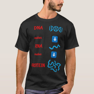 DNA maakt RNA eiwitmoleculaire celbiologie T-shirt