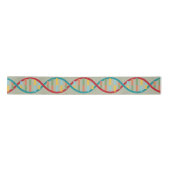 ​​DNA Mid Century Modern STEM Biologie Stripe groe Lint (Voorkant)