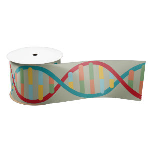 ​​DNA Mid Century Modern STEM Biologie Stripe groe Lint