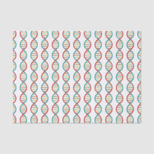 DNA Mid Century Modern STEM Biologie Stripe wit Tissuepapier