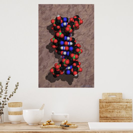 DNA op Stone Poster (Keuken)