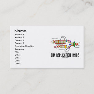 DNA-replicatie binnen (DNA-replicatie) Visitekaartje
