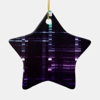 DNA-sequencing Gel 2 Keramisch Ornament