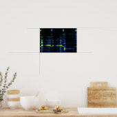 DNA-sequentie gel 1 Poster (Keuken)