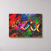 DNA Strand Artwork Canvas Afdruk (Voorkant)