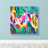 DNA Strand Artwork Canvas Afdruk (Insitu (Houten vloer))