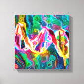 DNA Strand Artwork Canvas Afdruk (Voorkant)