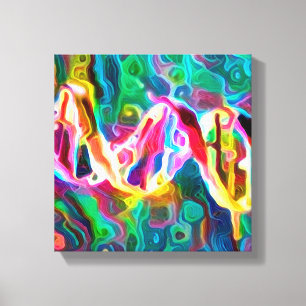 DNA Strand Artwork Canvas Afdruk