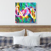 DNA Strand Artwork Canvas Afdruk (Insitu (Slaapkamer))