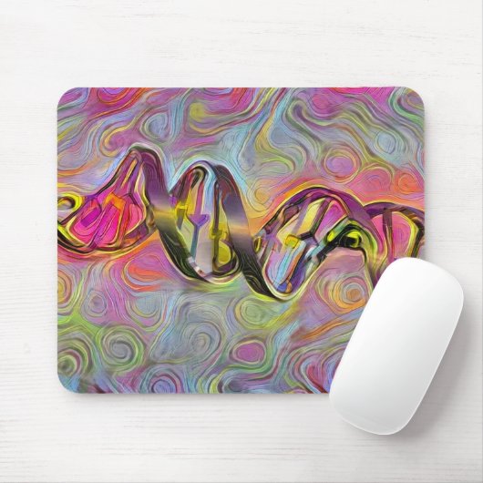 DNA Strand Artwork Muismat (Met muis)