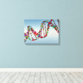 DNA Strand Canvas Afdruk (Insitu (Houten vloer))