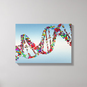 DNA Strand Canvas Afdruk