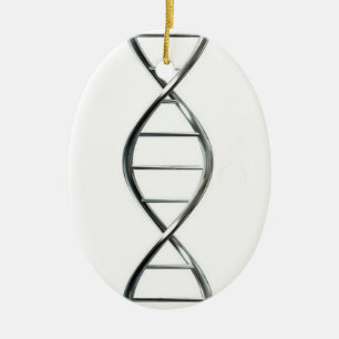 DNA Strand Oval kerstversiering Keramisch Ornament